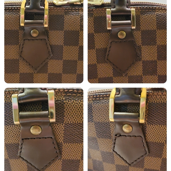 Louis Vuitton Alma PM Handbag Damiere Ebene Brown Canvas Bag N51131 - VGC - Picture 13 of 16